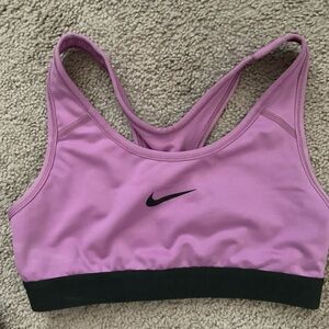 Nike Pro Dri-Fit Women's Classic Compression Sports‎ Bra Purple XS